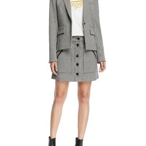 Veronica Beard Black and White Houndstooth Blazer